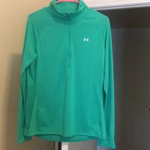 UA green 1/4 zip